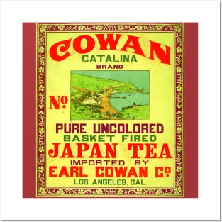 Vintage Cowan Tea Label Posters and Art